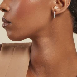 Histoire d'Or Créoles Declaration Argent Blanc Oxyde De Zirconium