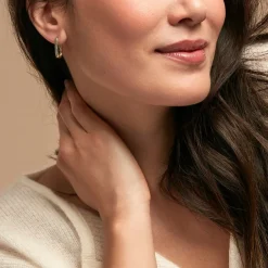 Créoles Domingo Plaqué Or Jaune Spinelle Synthétique-Histoire d'Or Outlet