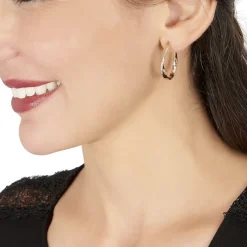 Histoire d'Or Créoles Doralynne Or Bicolore