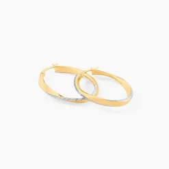 Histoire d'Or Créoles Doralynne Or Bicolore