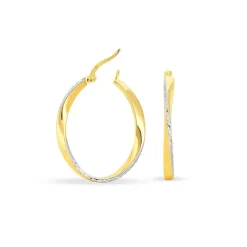 Histoire d'Or Créoles Doralynne Or Bicolore