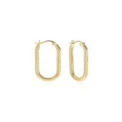 Histoire d'Or Créoles Edie Plaqué Or Jaune