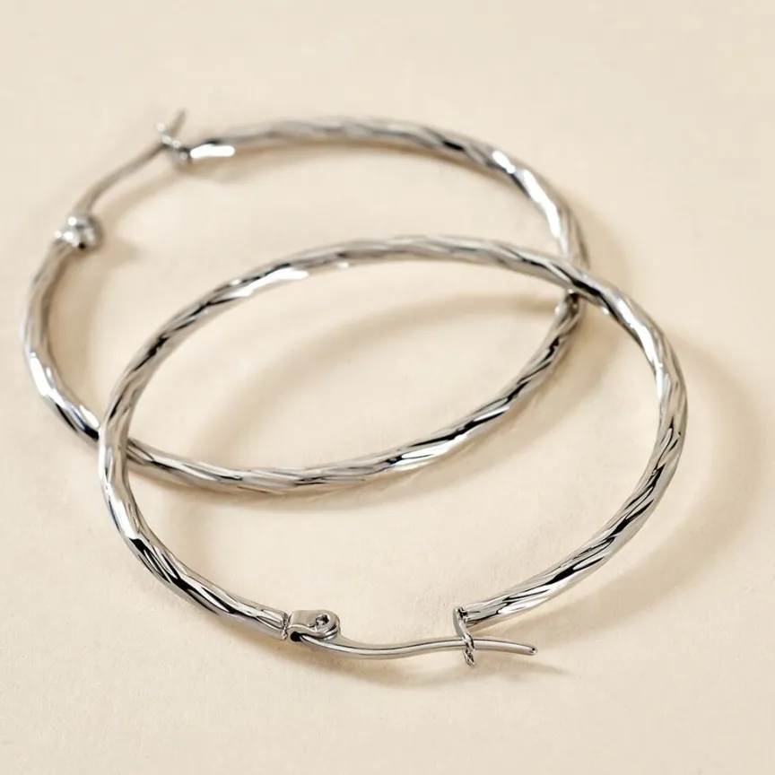 Créoles Esaias Acier Blanc-Histoire d'Or New