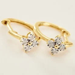 Histoire d'Or Créoles Eternal Spring Or Jaune Diamant