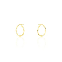 Histoire d'Or Créoles Falbala Or Jaune