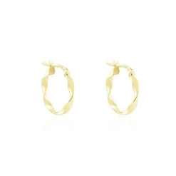 Histoire d'Or Créoles Falbala Or Jaune