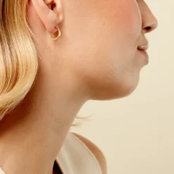 Histoire d'Or Créoles Fino Acier Jaune