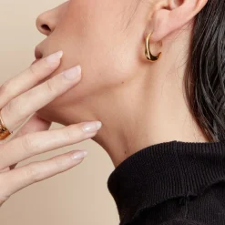 Histoire d'Or Créoles Gold Aura Acier Jaune