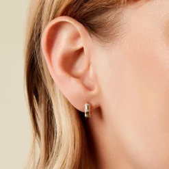 Histoire d'Or Créoles Hamino Or Jaune Diamant