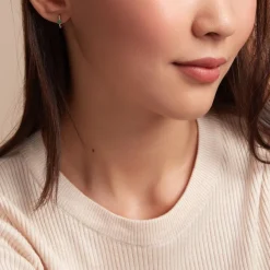 Histoire d'Or Créoles Harmonie Or Jaune Emeraude