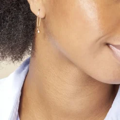 Histoire d'Or Créoles Helle Amande Or Jaune