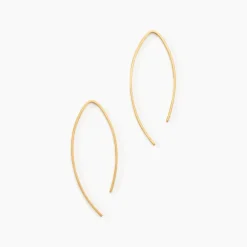 Histoire d'Or Créoles Helle Amande Or Jaune