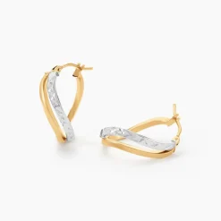 Histoire d'Or Créoles Hepsie Or Bicolore