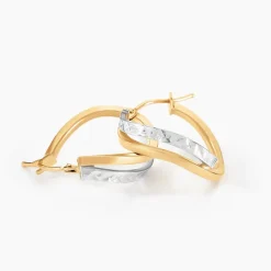 Histoire d'Or Créoles Hepsie Or Bicolore