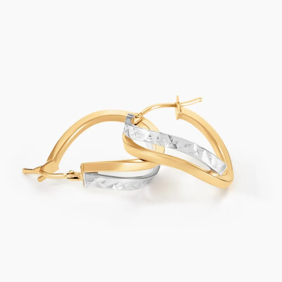 Histoire d'Or Créoles Hepsie Or Bicolore