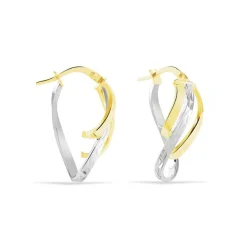 Histoire d'Or Créoles Holly Or Bicolore