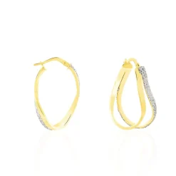 Histoire d'Or Créoles Ianis Or Bicolore