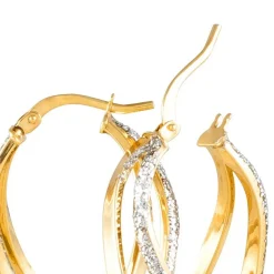 Histoire d'Or Créoles Ianis Or Bicolore