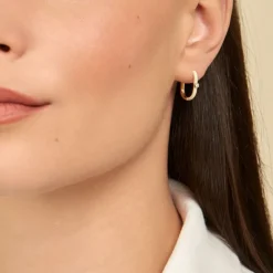 Histoire d'Or Créoles Infini Pop Argent Jaune Oxyde De Zirconium