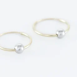 Histoire d'Or Créoles Kirsa Or Bicolore