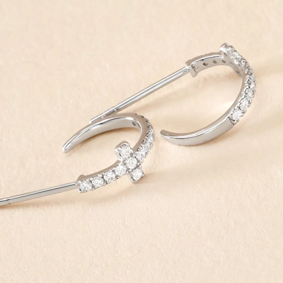 Histoire d'Or Créoles Like A Virgin De Zirconium