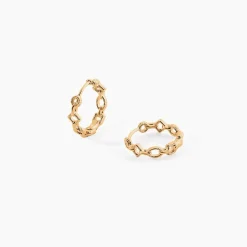 Histoire d'Or Créoles Linka Plaqué Or Jaune