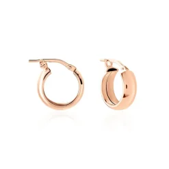 Histoire d'Or Créoles Lisa Argent Rose