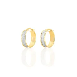 Histoire d'Or Créoles Lolly Or Bicolore