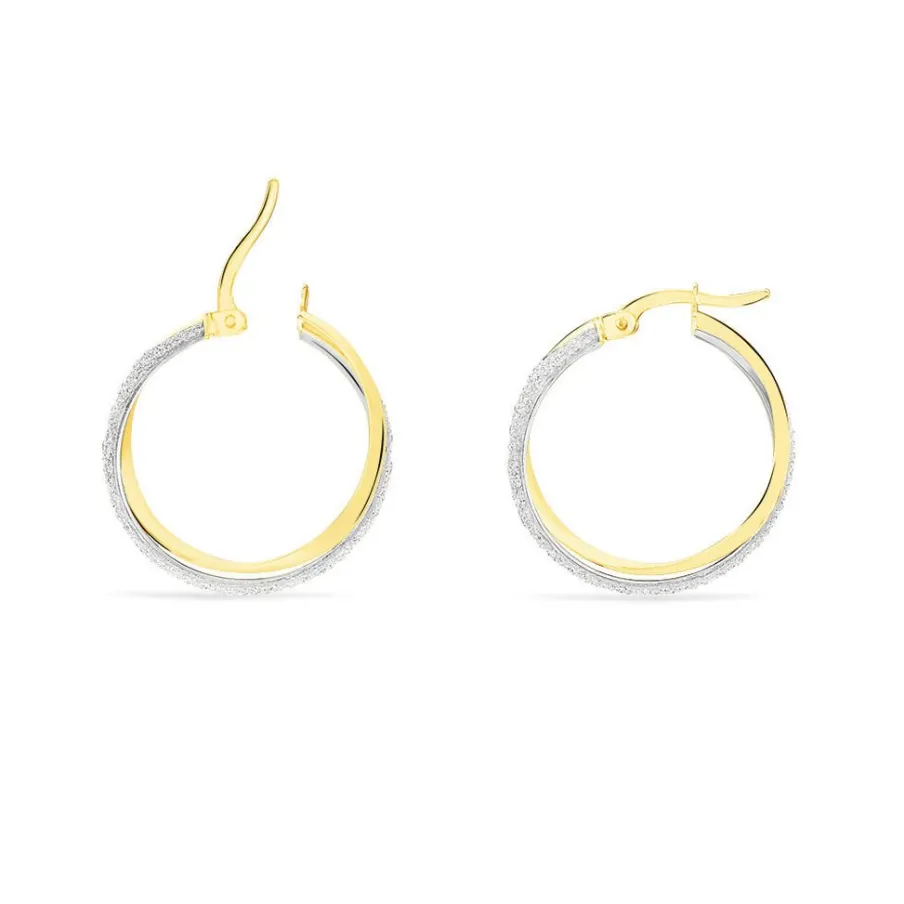 Histoire d'Or Créoles Lolly Or Bicolore