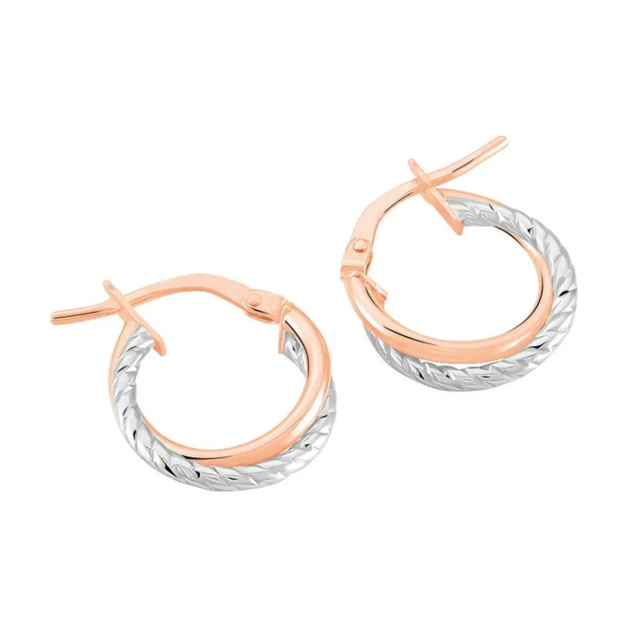 Histoire d'Or Créoles Maelia Or Bicolore