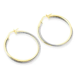 Histoire d'Or Créoles Maelia Or Bicolore