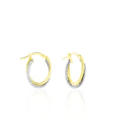 Histoire d'Or Créoles Maelia Or Bicolore