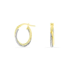 Histoire d'Or Créoles Maelia Or Bicolore