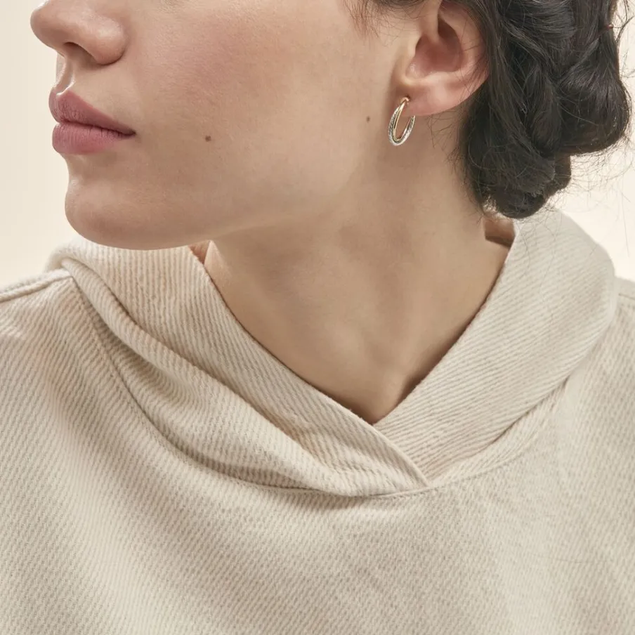 Histoire d'Or Créoles Maelia Or Bicolore