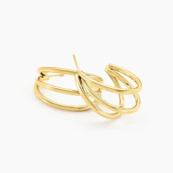 Histoire d'Or Créoles Maia Acier Doré