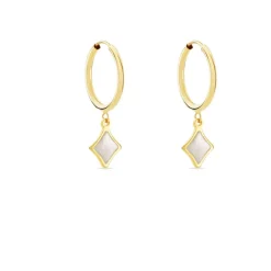 Créoles Marvella Or Jaune Nacre-Histoire d'Or New