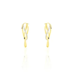 Histoire d'Or Créoles Merilyn Or Bicolore