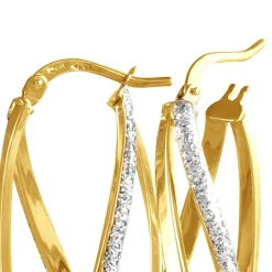 Histoire d'Or Créoles Merilyn Or Bicolore