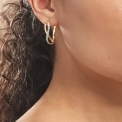 Histoire d'Or Créoles Micha Or Bicolore