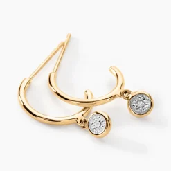 Histoire d'Or Créoles Mon 1er Diamant Or Jaune Diamant