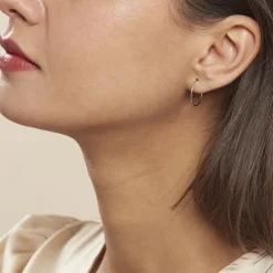 Histoire d'Or Créoles Muses Flexibles Or Blanc