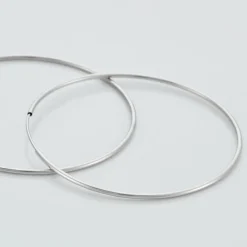 Histoire d'Or Créoles Muses Flexibles Or Blanc