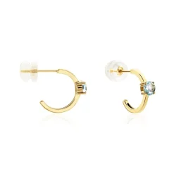 Histoire d'Or Créoles Nottingham Or Jaune Topaze