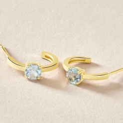 Histoire d'Or Créoles Nottingham Or Jaune Topaze