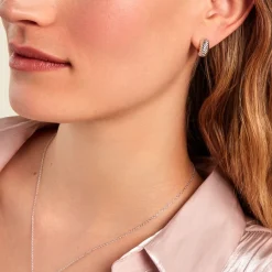 Histoire d'Or Créoles Oksanne Argent Blanc