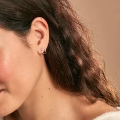 Histoire d'Or Créoles Or Jaune Cosmo Oxydes De Zirconium