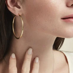 Histoire d'Or Créoles Or Jaune Rond