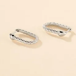 Histoire d'Or Créoles Oria Argent Blanc Oxyde De Zirconium