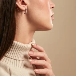 Histoire d'Or Créoles Oria Argent Blanc Oxyde De Zirconium