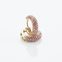 Créoles Plaqué Or Jaune Piha Oxydes De Zirconium-Histoire d'Or Clearance